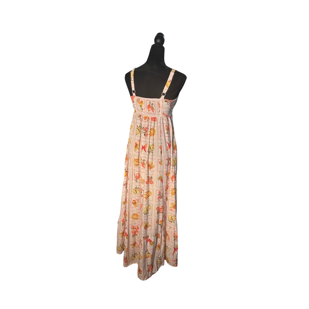 Paper Heart Fruit Print Maxi Dress White Citrus Tropical TPH93531 Small NWT - Picture 5 of 15